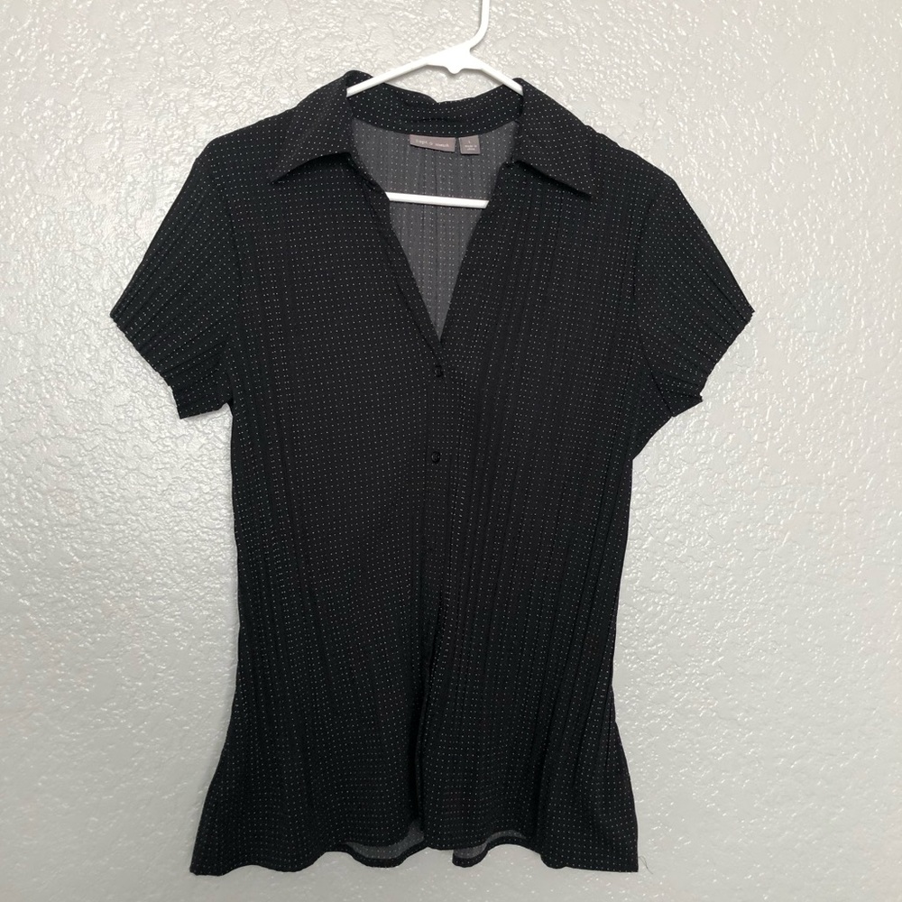 Button-Down Polka Dot Blouse 🖤